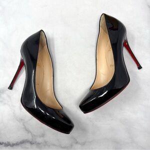 Christian Louboutin Black and Red Heels